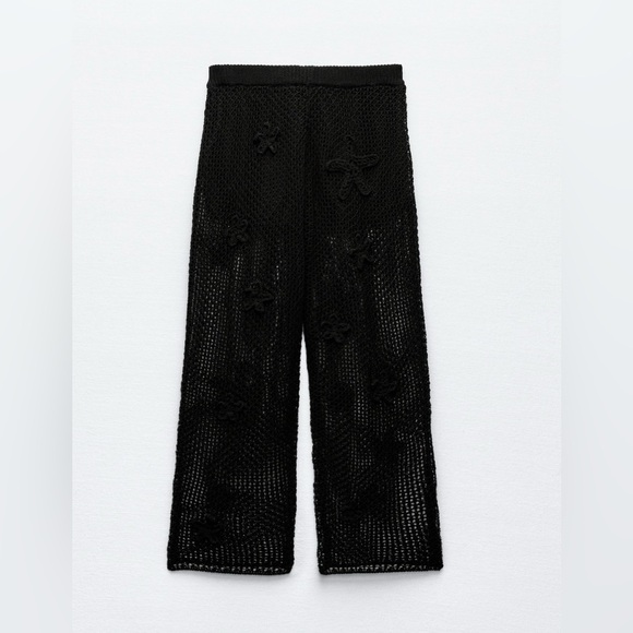 ZARA Crochet Pants - Picture 1 of 7